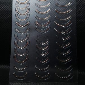 Alternative view of Sticker cromat cu strasuri  STZ-J10