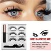 Set gene false magnetice cod MG3 – aplicare cu eyeliner magnetic, 3 perechi în set 005