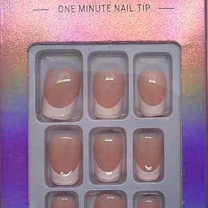 Press on nails reutilizabile model French(tipsuri unghii false)