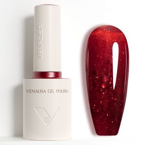 Oja semipermanenta 10 ml  Red Confetti 5095 Fara Hema, Fara TPO
