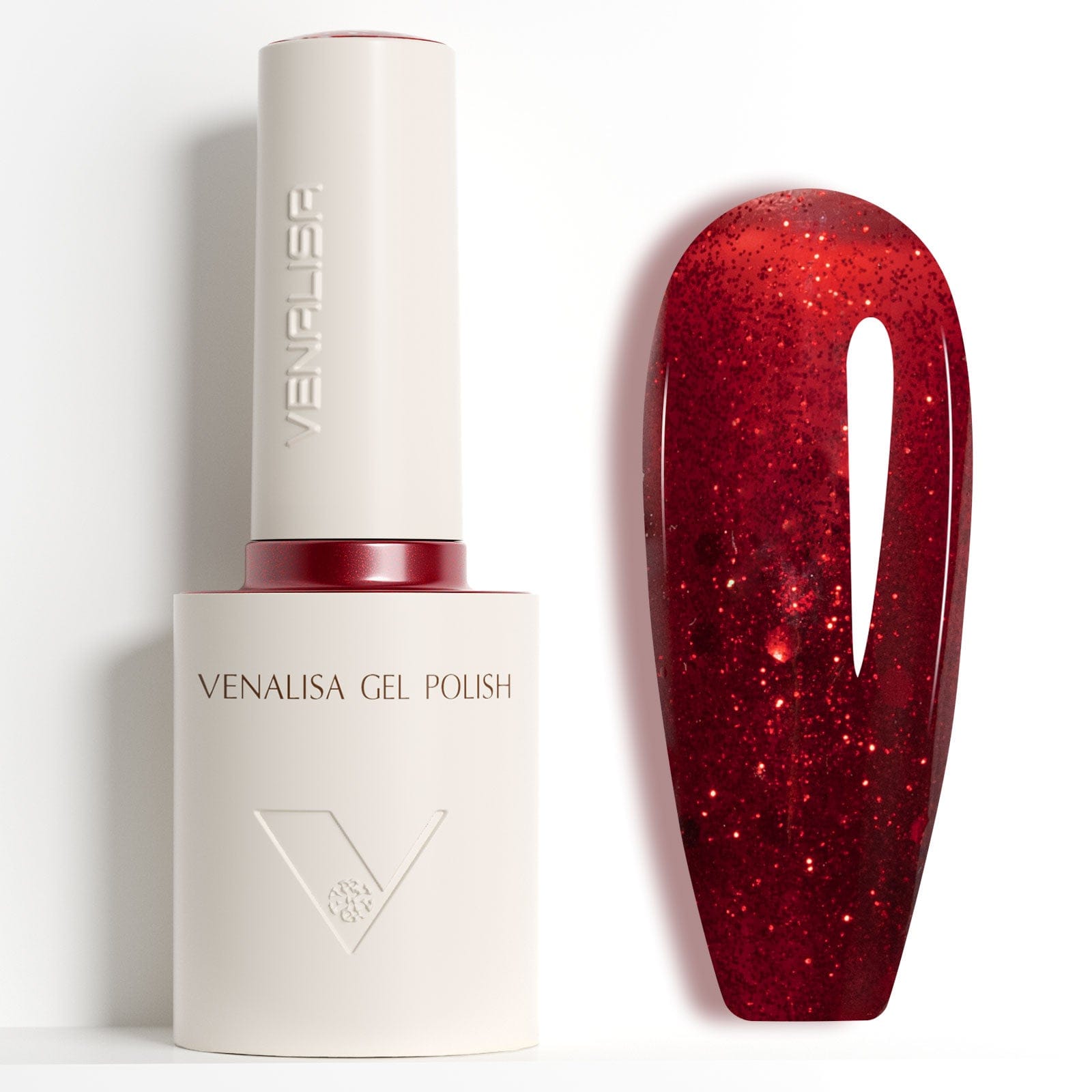 Oja semipermanenta 10 ml Red Confetti 5095 Fara Hema, Fara TPO