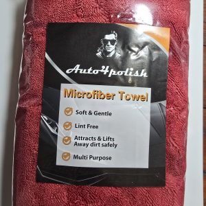 Prosop auto ultra absorbant- rosu -Auto4polish1600GSM 50x80cm