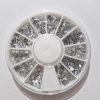 DISC 3d mix nail charms -forma stea,floare,fundita ,pietricele