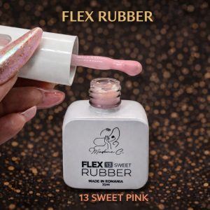 Flex Rubber Base- Sweet Pink 13- 12 ml by Madame C tpo free hema free