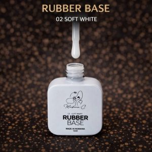 Rubber Base- Soft White 02- 12 ml by Madame C tpo free hema free