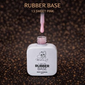 Rubber Base-Sweet pink 13- 12 ml by Madame C tpo free hema free