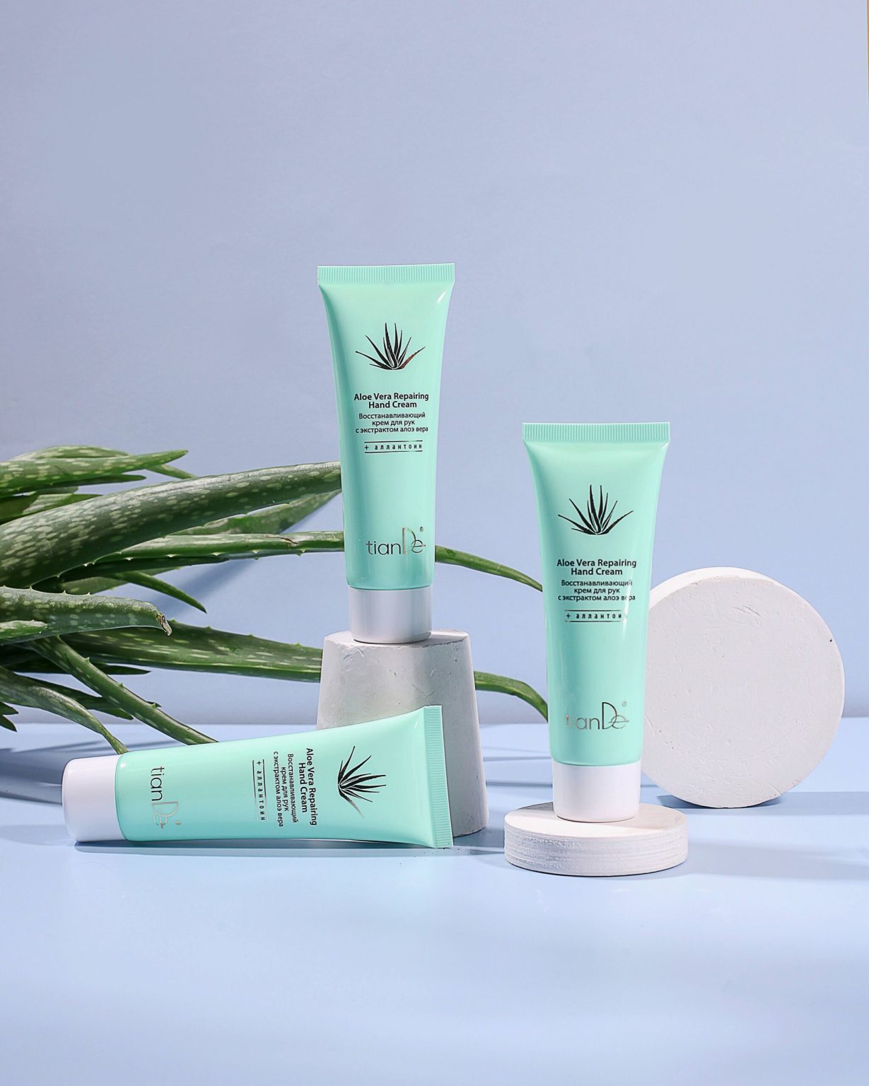 Cremă de mâini regenerantă cu extract de Aloe Vera, 80 ml