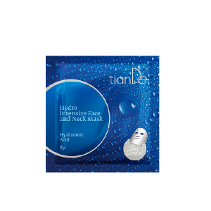 Mască hidratantă pentru față și gât cu ”Acid Hialuronic”, 1 buc