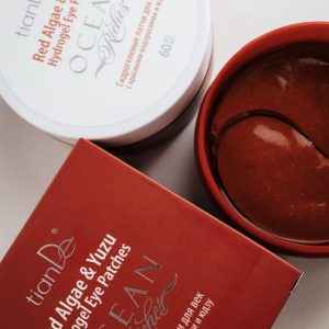 Mască cu hidrogel pentru pleoape cu alge marine roșii și Yuzu, 60 buc