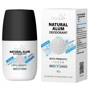 Deodorant cu alaun și prebiotice, Men's Choice, 50g