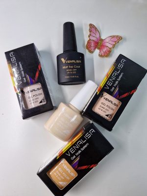 set 4 oje NUDE VIBES plus top mat