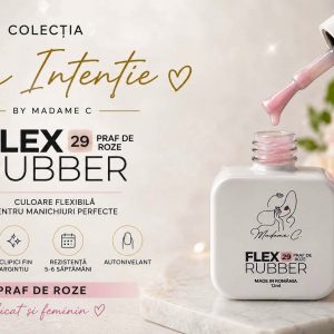 Flex Rubber Base- Praf de Roze 29- 12 ml by Madame C tpo free hema free