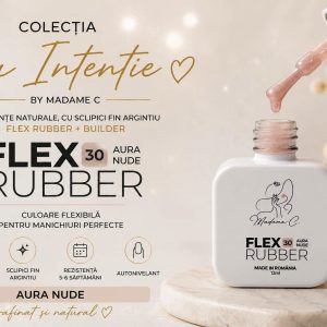 Flex Rubber Base- Aura Nude 30- 12 ml by Madame C tpo free hema free